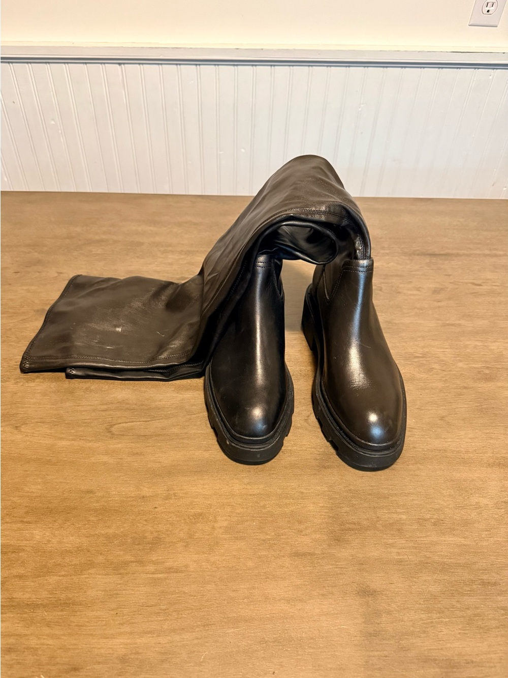 Defective Ash Over‑The‑Knee Leather Boots - Costume or Everyday Wear